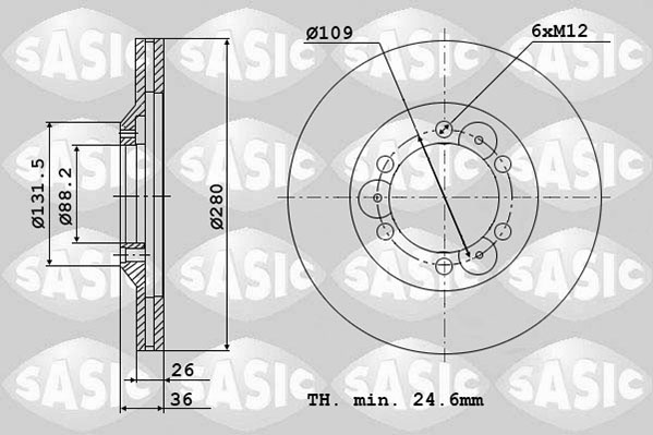 Remschijven Sasic 6106092