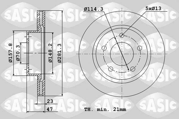 Remschijven Sasic 6106095