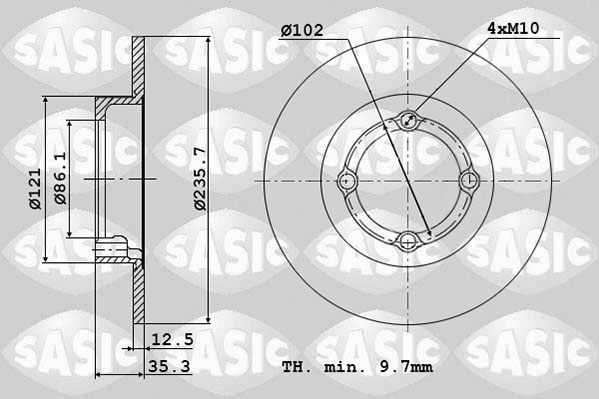 Remschijven Sasic 6106111