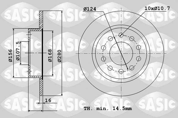 Remschijven Sasic 6106144