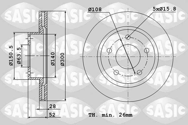 Remschijven Sasic 6106147