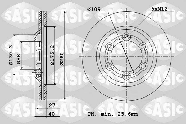 Remschijven Sasic 6106174