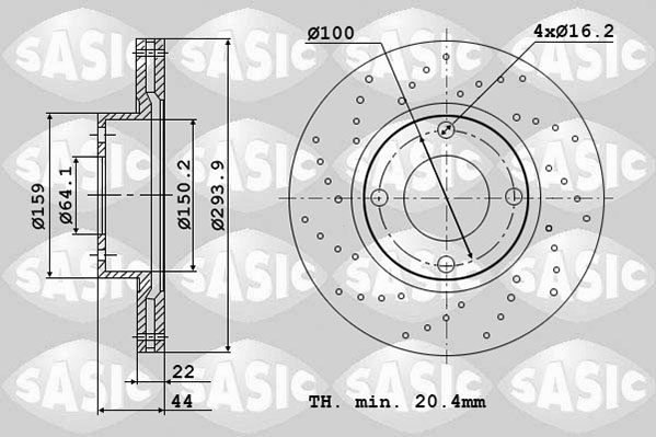 Remschijven Sasic 6106247