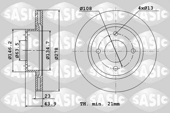 Remschijven Sasic 6106293
