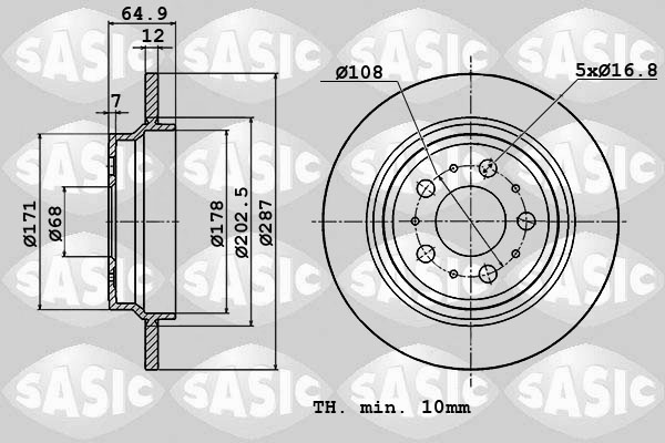 Remschijven Sasic 6106360
