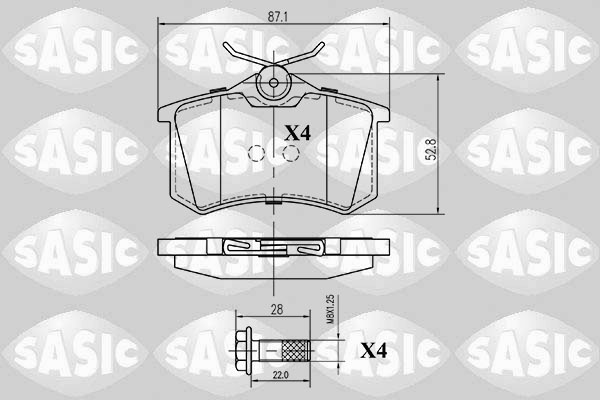 Remblokset Sasic 6210001