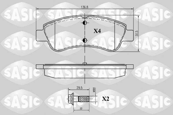 Remblokset Sasic 6210012