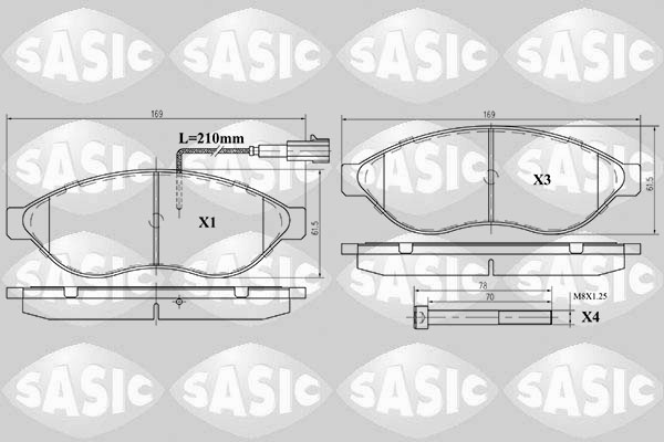 Remblokset Sasic 6210021