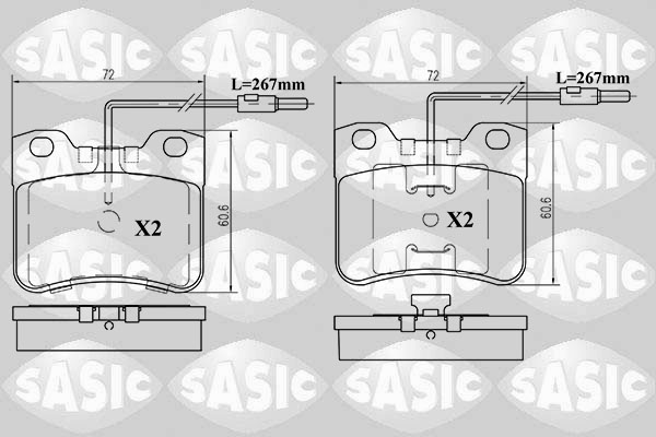 Remblokset Sasic 6210024