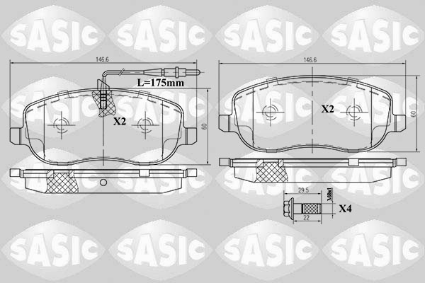 Remblokset Sasic 6210029