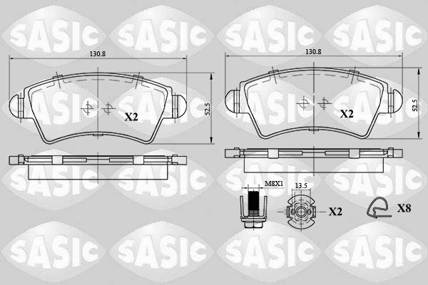 Remblokset Sasic 6210056