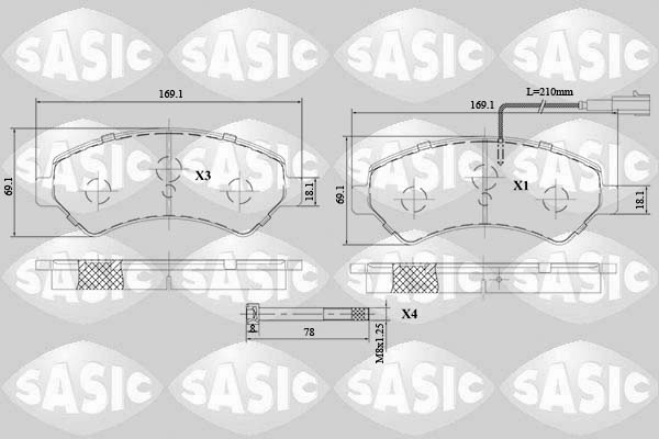 Remblokset Sasic 6210069