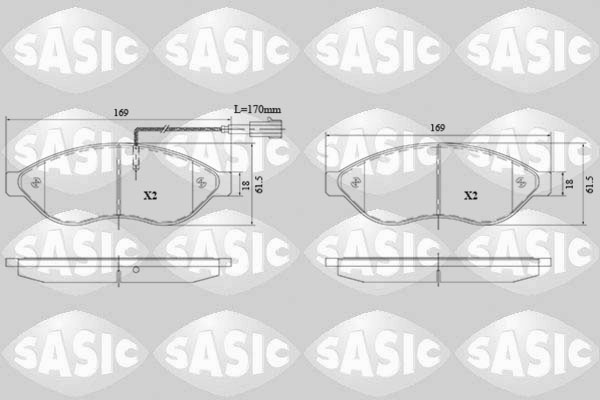 Remblokset Sasic 6210072