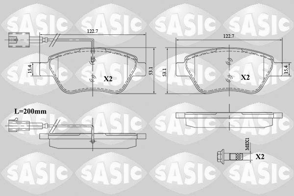 Remblokset Sasic 6210081