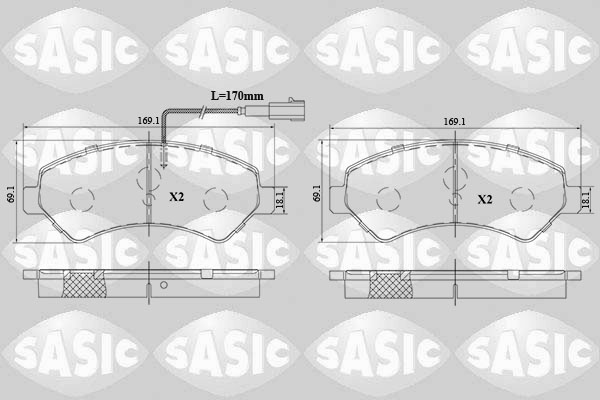 Remblokset Sasic 6210084