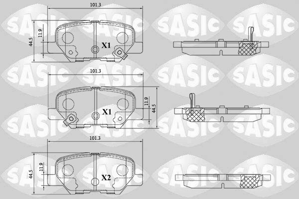 Remblokset Sasic 6210094