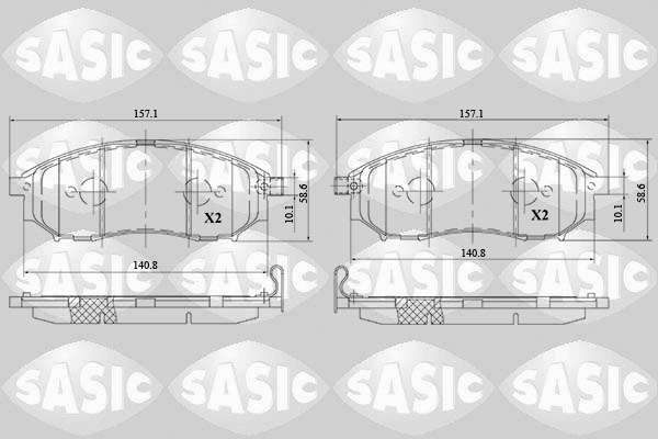 Remblokset Sasic 6214036