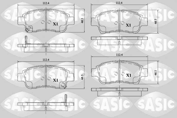 Remblokset Sasic 6216107