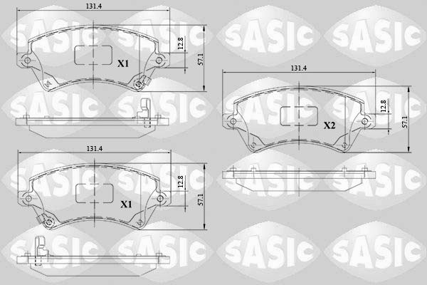 Remblokset Sasic 6216108