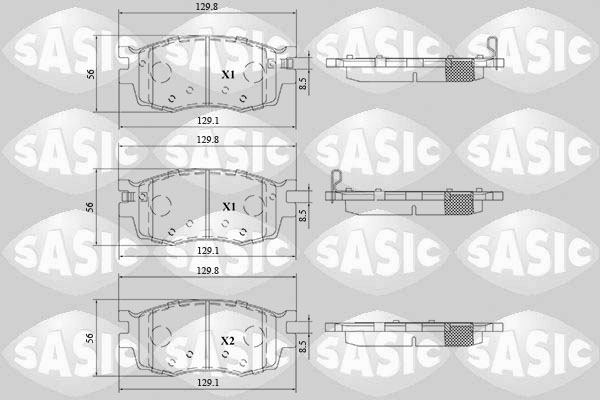 Remblokset Sasic 6216198