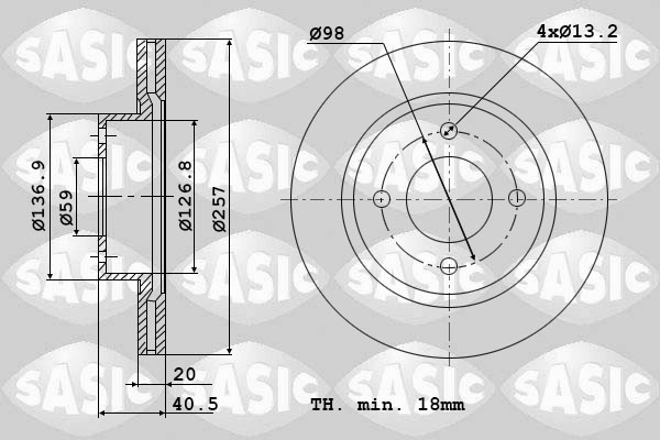 Remschijven Sasic 9004455J