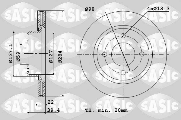 Remschijven Sasic 9004815J