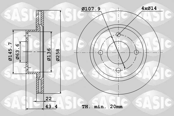 Remschijven Sasic 9004817J