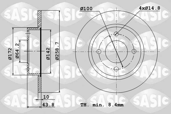 Remschijven Sasic 9004818J