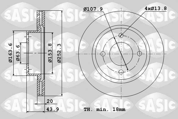 Remschijven Sasic 9004819J
