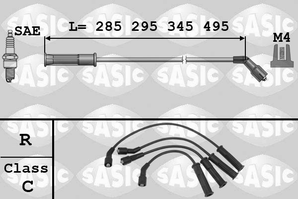 Bougiekabelset Sasic 9284006