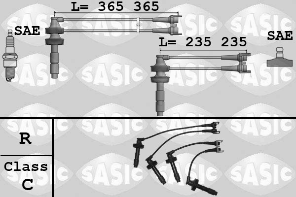 Bougiekabelset Sasic 9284015