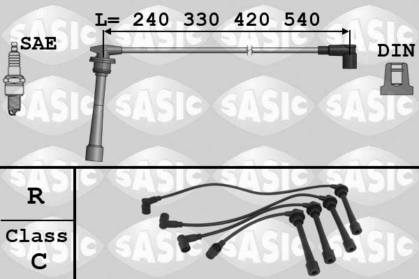Bougiekabelset Sasic 9286018