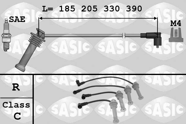 Bougiekabelset Sasic 9286043