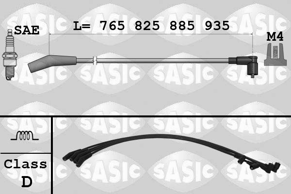 Bougiekabelset Sasic 9286070