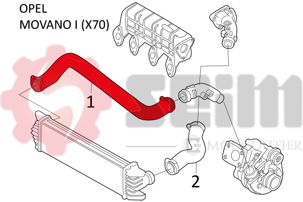 Seim Laadlucht-/turboslang 981486