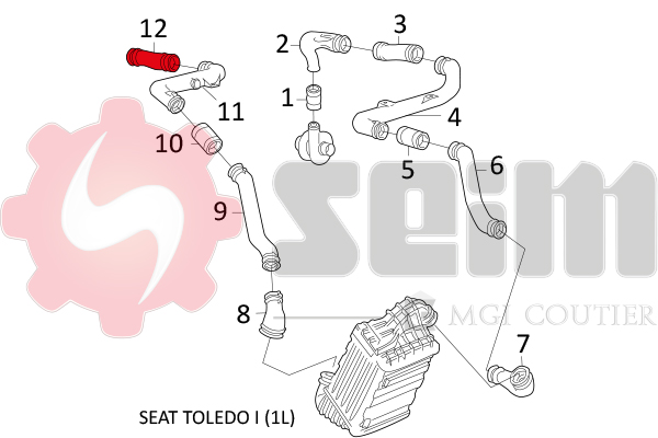 Seim Laadlucht-/turboslang 981608