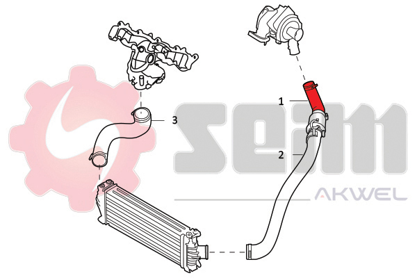 Seim Laadlucht-/turboslang 981816