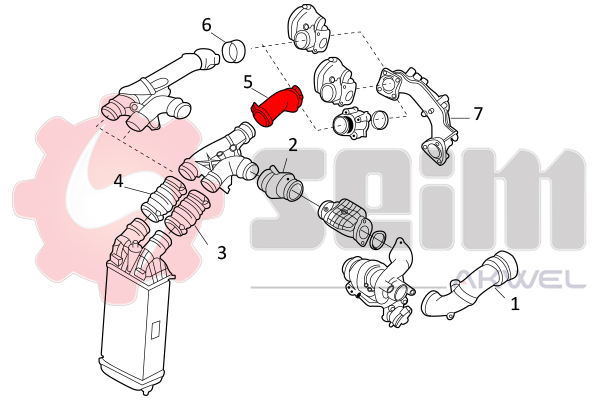Laadlucht-/turboslang Seim 981897