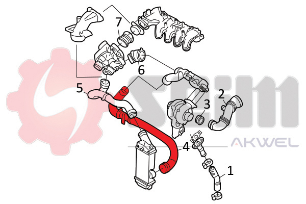 Seim Laadlucht-/turboslang 982009
