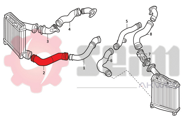 Seim Laadlucht-/turboslang 982052