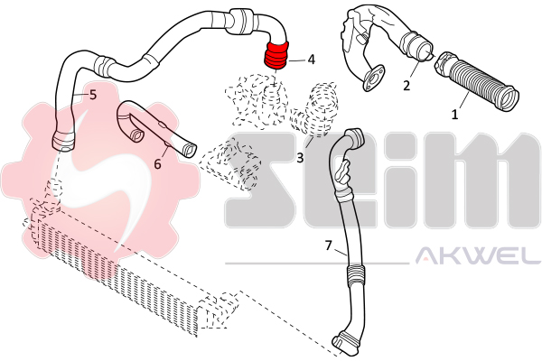 Laadlucht-/turboslang Seim 982134