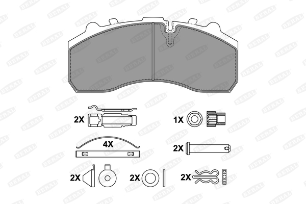 Remblokset Beral BCV29108BK