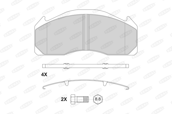 Remblokset Beral BCV29125BK