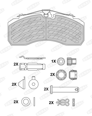 Remblokset Beral BCV29253BK