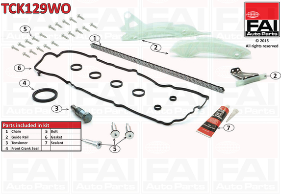 Distributieketting kit Fai Autoparts TCK129WO