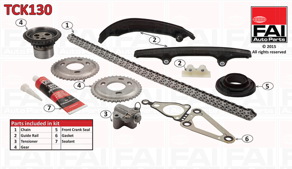 Distributieketting kit Fai Autoparts TCK130