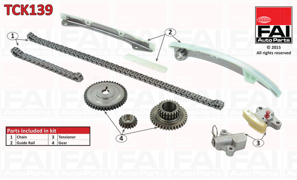 Distributieketting kit Fai Autoparts TCK139