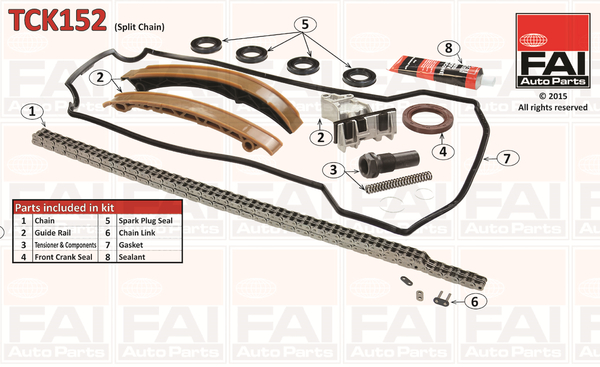 Distributieketting kit Fai Autoparts TCK152