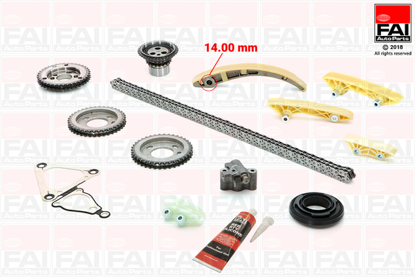 Distributieketting kit Fai Autoparts TCK160