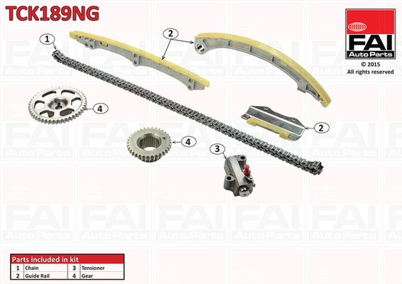 Distributieketting kit Fai Autoparts TCK189NG